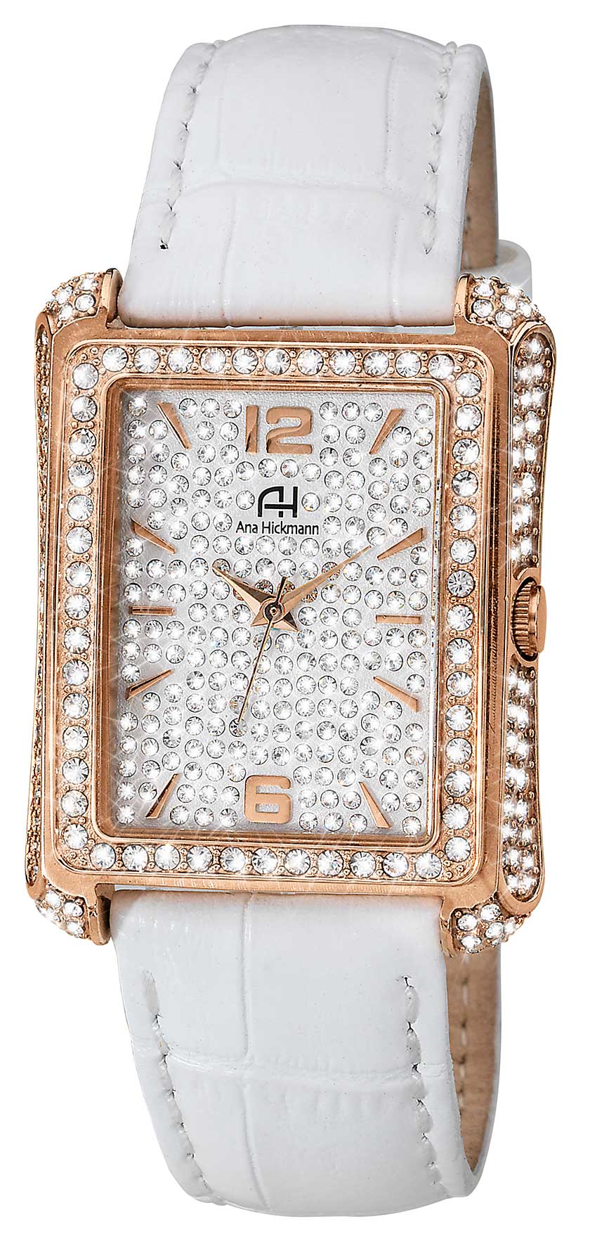 Relógios com pulseira de couro da coleção Ana Hickmann